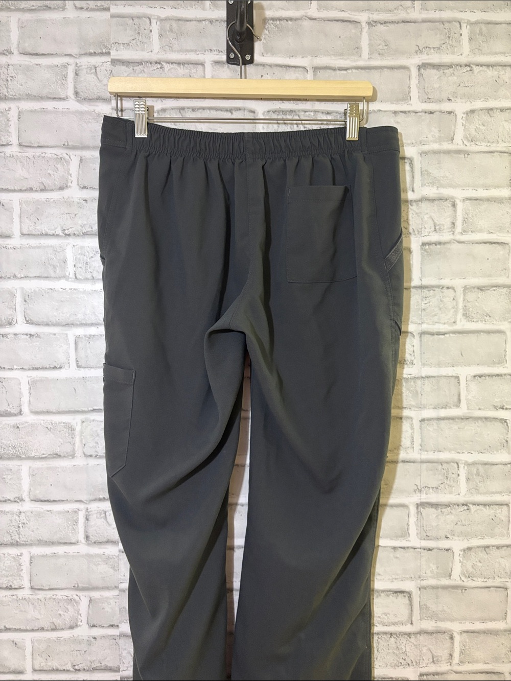 Mobb mentality Gray Drawstring scrubs Cargo Jogger Pants, small - Picture 4 of 6